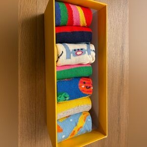 NIB. Mini Boden Kids’ 7-Pack Sorted Socks, Size EUR 23-26 / US 6-8.5